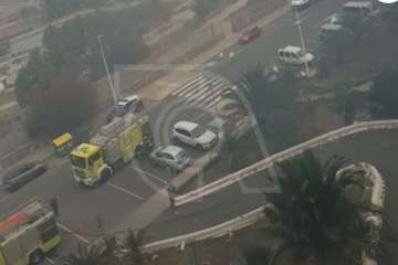 Incendio en el Valle de Jinámar próximo a viviendas/TA.